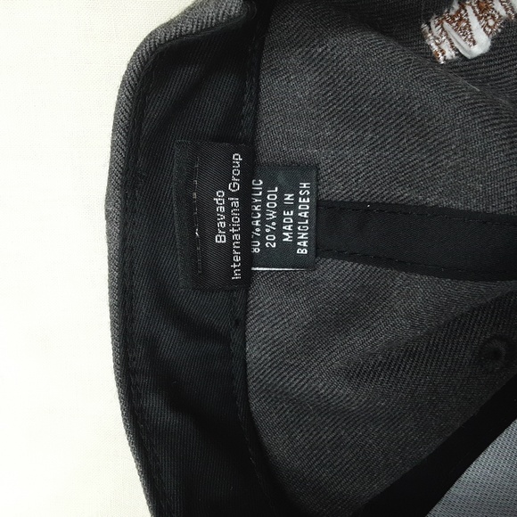 Harley Davidson Cap Hat Wool Acrylic Blend Adjustable Dk Gray - Picture 5 of 7